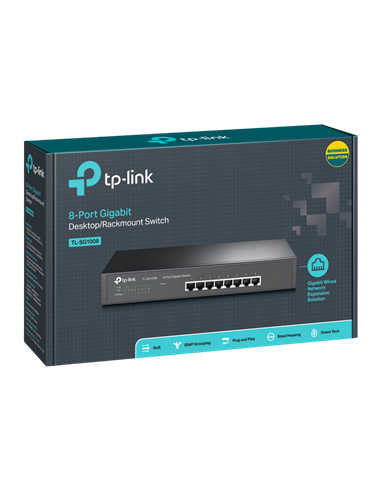 Switch de rețea TP-LINK TL-SG1008, 8x 10/100/1000 Mbps
