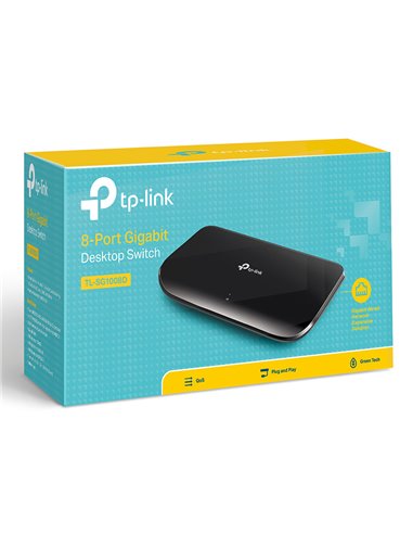 Сетевой коммутатор TP-LINK TL-SG1008D, 8x 10/100/1000 Мбит/с