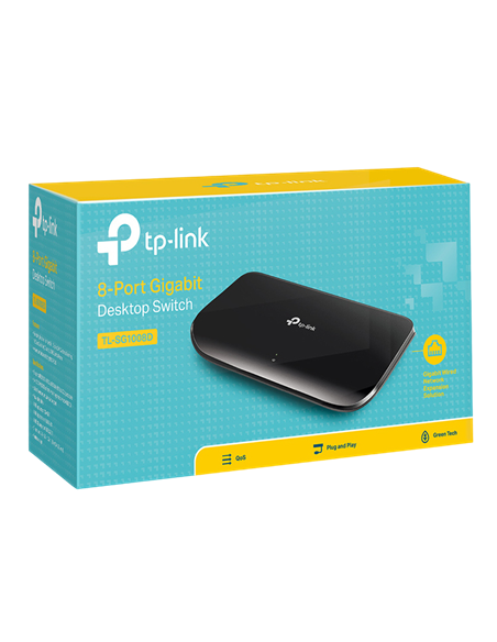 Switch de rețea TP-LINK TL-SG1008D, 8x 10/100/1000 Mbps