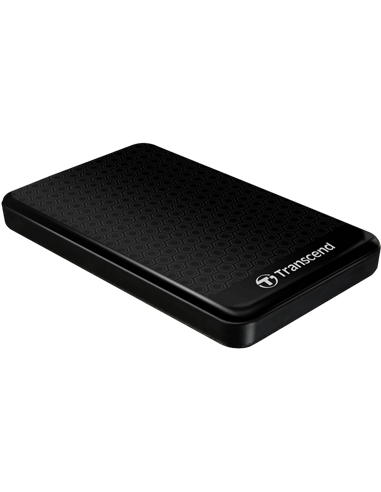 Внешний портативный жесткий диск Transcend StoreJet 25A3, 1 ТБ, Чёрный (TS1TSJ25A3K)