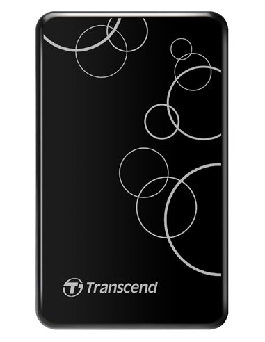 Внешний портативный жесткий диск Transcend StoreJet 25A3, 1 ТБ, Чёрный (TS1TSJ25A3K)