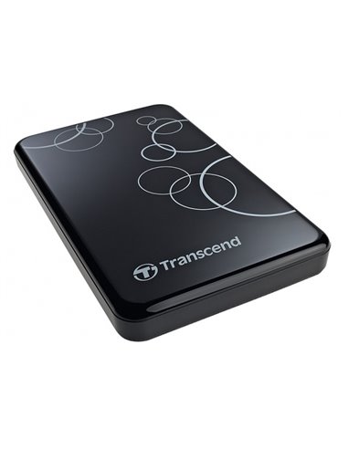 Внешний портативный жесткий диск Transcend StoreJet 25A3, 1 ТБ, Чёрный (TS1TSJ25A3K)