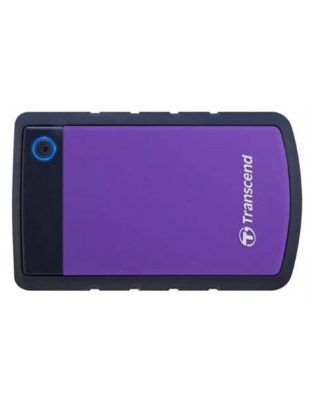 Внешний портативный жесткий диск Transcend StoreJet 25H3P, 1 ТБ, Серый/Фиолетовый (TS1TSJ25H3P)