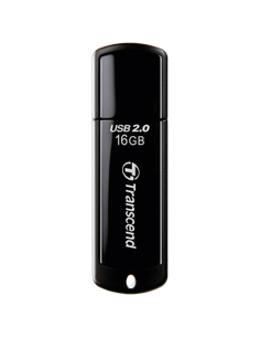 USB Flash накопитель Transcend JetFlash 350, 16Гб, Чёрный