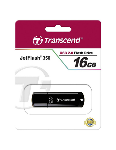 Memorie USB Transcend JetFlash 350, 16GB, Negru