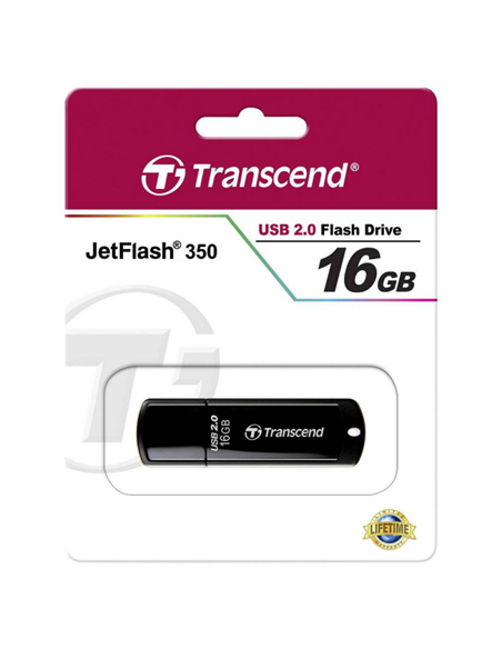 Memorie USB Transcend JetFlash 350, 16GB, Negru