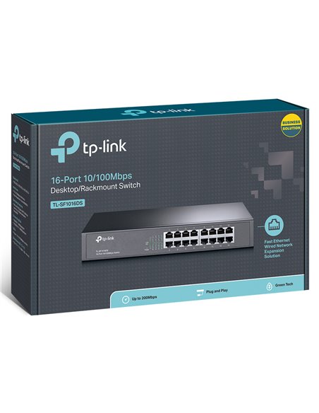 Сетевой коммутатор TP-LINK TL-SF1016DS, 16 x 10/100Mbps