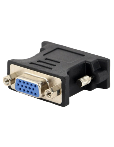 Adaptor Video Cablexpert A-DVI-VGA-BK, DVI-I (M) - VGA D-Sub (F), Negru