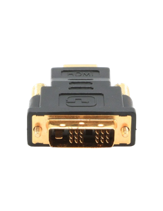 Видеоадаптер Cablexpert A-HDMI-DVI-1, HDMI (M) - DVI-I (M), Чёрный