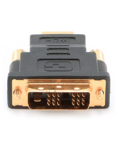 Adaptor Video Cablexpert A-HDMI-DVI-1, HDMI (M) - DVI-I (M), Negru
