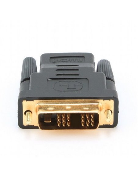 Видеоадаптер Cablexpert A-HDMI-DVI-2, HDMI (F) - DVI-I (M), Чёрный
