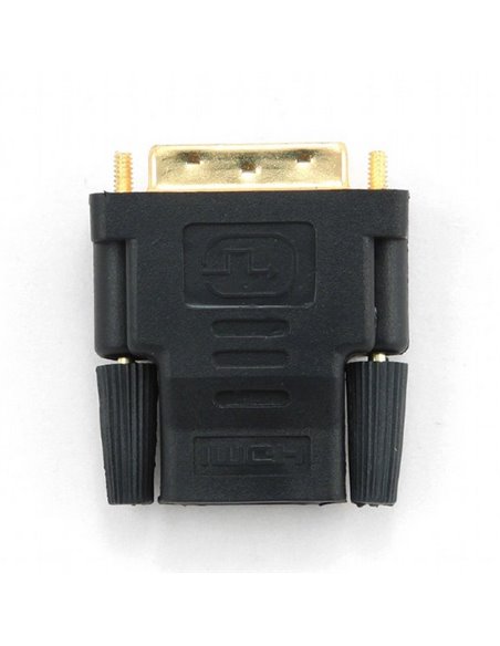 Видеоадаптер Cablexpert A-HDMI-DVI-2, HDMI (F) - DVI-I (M), Чёрный