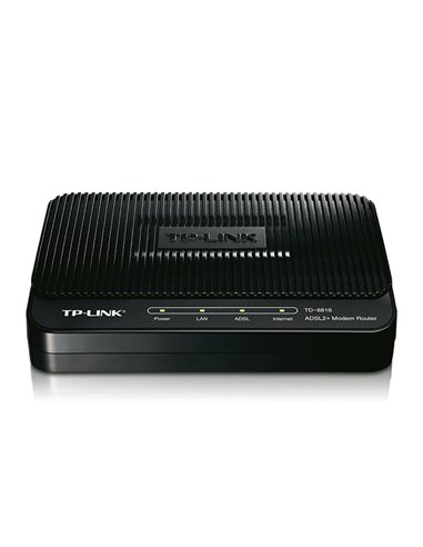 Modem ADSL TP-LINK TD-8816, ADSL/ADSL2/ADSL2 + până la 24 Mbps, Negru