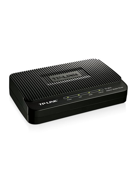 Modem ADSL TP-LINK TD-8816, ADSL/ADSL2/ADSL2 + până la 24 Mbps, Negru
