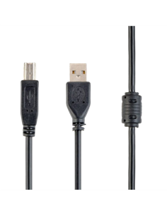 Cablu de comunicație Gembird CCF-USB2-AMBM-6, USB Type-A/USB Type-B, 1,8m, Negru