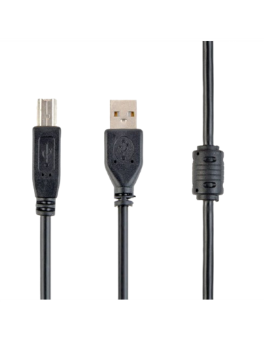 Cablu de comunicație Gembird CCF-USB2-AMBM-6, USB Type-A/USB Type-B, 1,8m, Negru