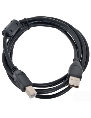 Cablu de comunicație Gembird CCF-USB2-AMBM-6, USB Type-A/USB Type-B, 1,8m, Negru