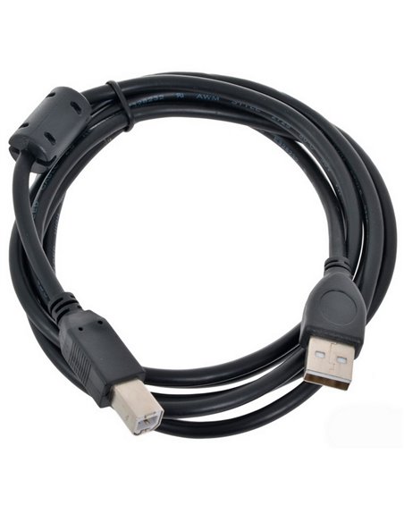 Cablu de comunicație Gembird CCF-USB2-AMBM-6, USB Type-A/USB Type-B, 1,8m, Negru