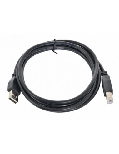 Cablu de comunicație Gembird CCF-USB2-AMBM-6, USB Type-A/USB Type-B, 1,8m, Negru