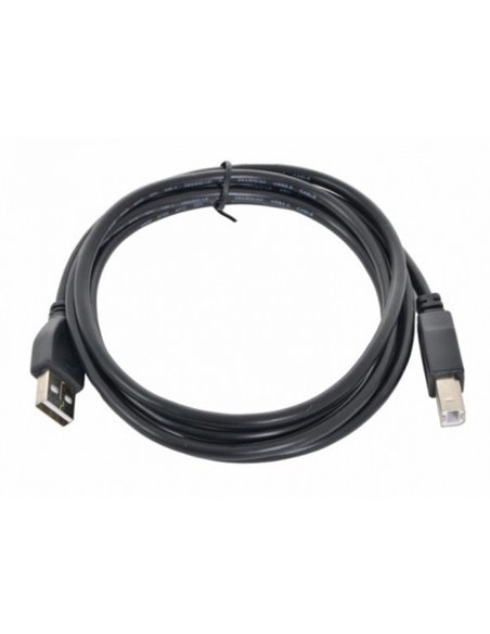 Cablu de comunicație Gembird CCF-USB2-AMBM-6, USB Type-A/USB Type-B, 1,8m, Negru