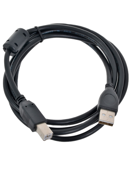 Cablu de comunicație Gembird CCF-USB2-AMBM-6, USB Type-A/USB Type-B, 1,8m, Negru