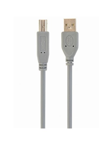 Cablu de comunicație Cablexpert CCP-USB2-AMBM-6G, USB Type-A/USB Type-B, 1,8m, Gri