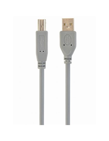 Cablu de comunicație Cablexpert CCP-USB2-AMBM-6G, USB Type-A/USB Type-B, 1,8m, Gri