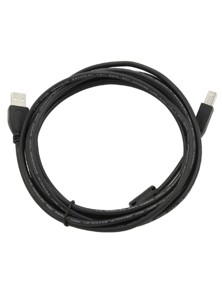 Коммуникационный кабель Cablexpert CCF-USB2-AMBM-10, USB Type-A/USB Type-B, 3м, Чёрный