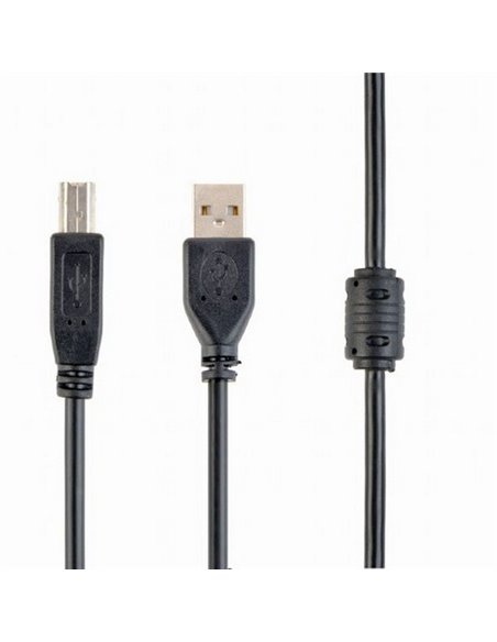 Cablu de comunicație Cablexpert CCF-USB2-AMBM-15, USB Type-A/USB Type-B, 4,5m, Negru