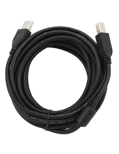 Коммуникационный кабель Cablexpert CCF-USB2-AMBM-15, USB Type-A/USB Type-B, 4,5м, Чёрный