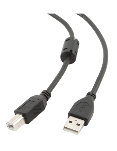 Cablu de comunicație Cablexpert CCF-USB2-AMBM-15, USB Type-A/USB Type-B, 4,5m, Negru