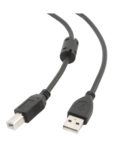 Cablu de comunicație Cablexpert CCF-USB2-AMBM-15, USB Type-A/USB Type-B, 4,5m, Negru