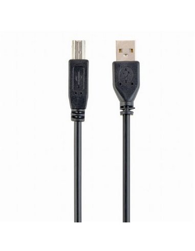 Кабель данных для периферийных устройств Gembird CCP-USB2-AMBM-15, USB Type-A/USB Type-B, 5м, Чёрный