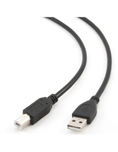 Cablu de date pentru periferice Gembird CCP-USB2-AMBM-15, USB Type-A/USB Type-B, 5m, Negru