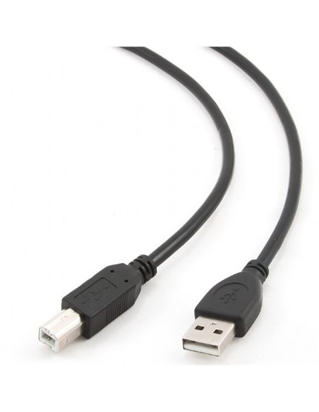 Cablu de date pentru periferice Gembird CCP-USB2-AMBM-15, USB Type-A/USB Type-B, 5m, Negru