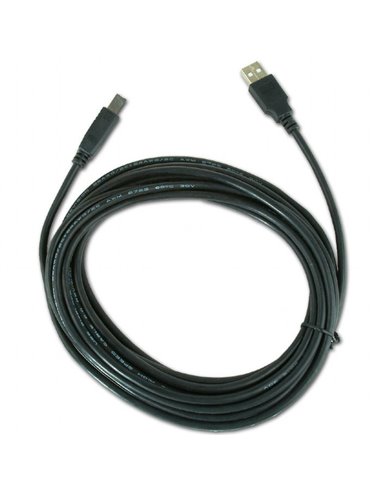 Cablu de date pentru periferice Gembird CCP-USB2-AMBM-15, USB Type-A/USB Type-B, 5m, Negru