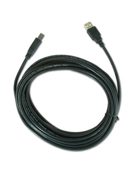 Cablu de date pentru periferice Gembird CCP-USB2-AMBM-15, USB Type-A/USB Type-B, 5m, Negru
