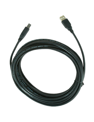 Cablu de date pentru periferice Gembird CCP-USB2-AMBM-15, USB Type-A/USB Type-B, 5m, Negru