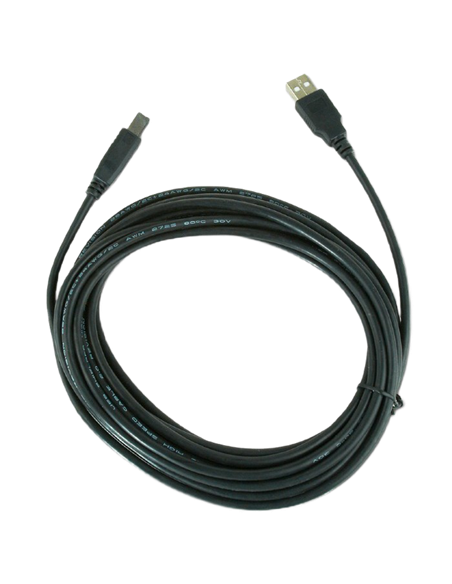 Кабель данных для периферийных устройств Gembird CCP-USB2-AMBM-15, USB Type-A/USB Type-B, 5м, Чёрный