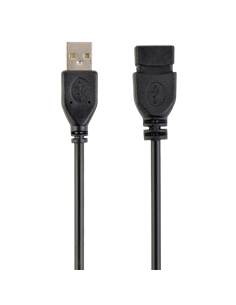 Удлинитель Cablexpert CCP-USB2-AMAF-6, USB Type-A (M)/USB Type-A (F), 1,8м, Чёрный