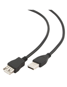 Cablu prelungitor Cablexpert CCP-USB2-AMAF-6, USB Type-A (M)/USB Type-A (F), 1,8m, Negru 2