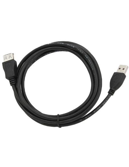 Cablu prelungitor Cablexpert CCP-USB2-AMAF-6, USB Type-A (M)/USB Type-A (F), 1,8m, Negru