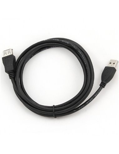 Удлинитель Cablexpert CCP-USB2-AMAF-6, USB Type-A (M)/USB Type-A (F), 1,8м, Чёрный