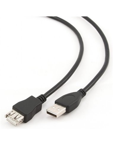 Cablu prelungitor Cablexpert CCP-USB2-AMAF-6, USB Type-A (M)/USB Type-A (F), 1,8m, Negru