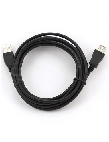 Удлинитель Cablexpert CCP-USB2-AMAF-10, USB Type-A (M)/USB Type-A (F), 3м, Чёрный
