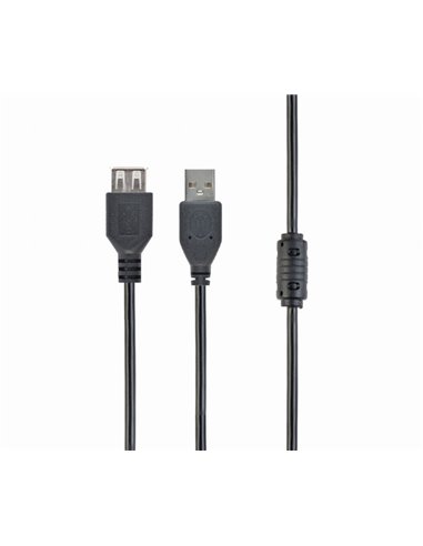 Удлинитель Cablexpert CCP-USB2-AMAF-10, USB Type-A (M)/USB Type-A (F), 3м, Чёрный