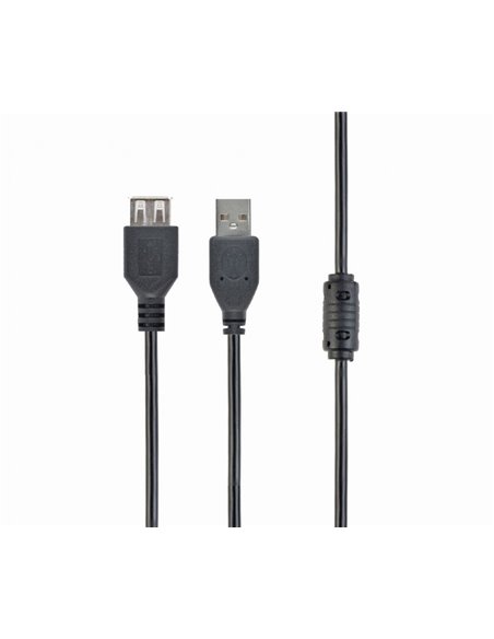 Удлинитель Cablexpert CCP-USB2-AMAF-10, USB Type-A (M)/USB Type-A (F), 3м, Чёрный