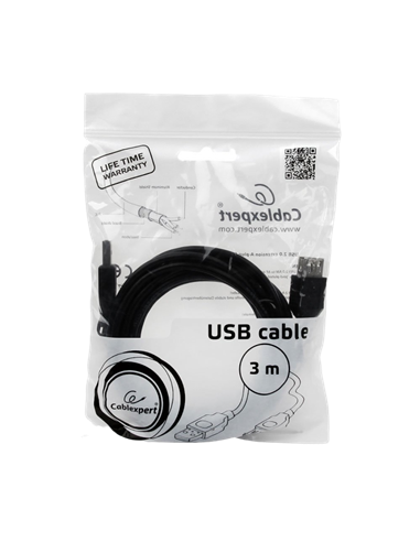 Удлинитель Cablexpert CCP-USB2-AMAF-10, USB Type-A (M)/USB Type-A (F), 3м, Чёрный