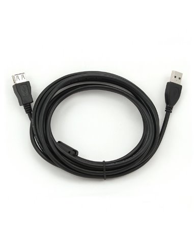 Удлинитель Cablexpert CCP-USB2-AMAF-10, USB Type-A (M)/USB Type-A (F), 3м, Чёрный