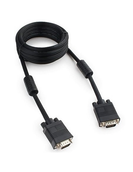 Видео кабель Cablexpert CC-PPVGA-10-B, VGA D-Sub (M) - VGA D-Sub (M), 3м, Чёрный